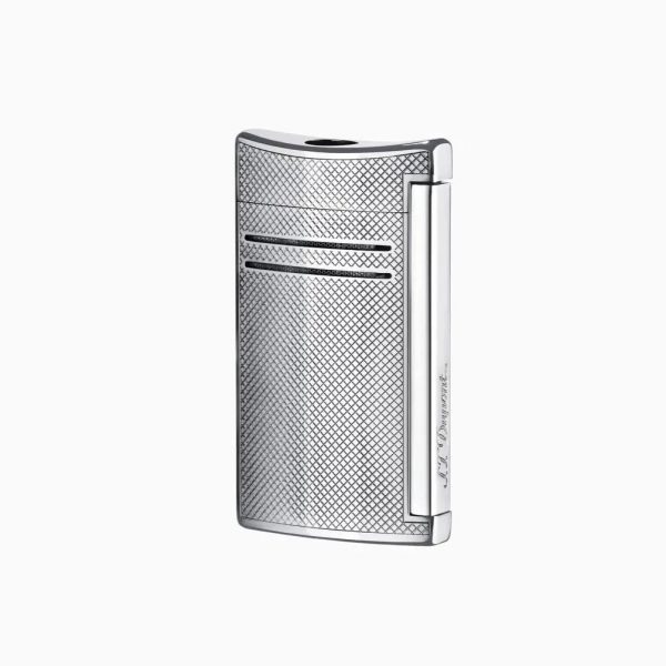 S.T. DUPONT MAXIJET LIGHTER - CHROME GRID